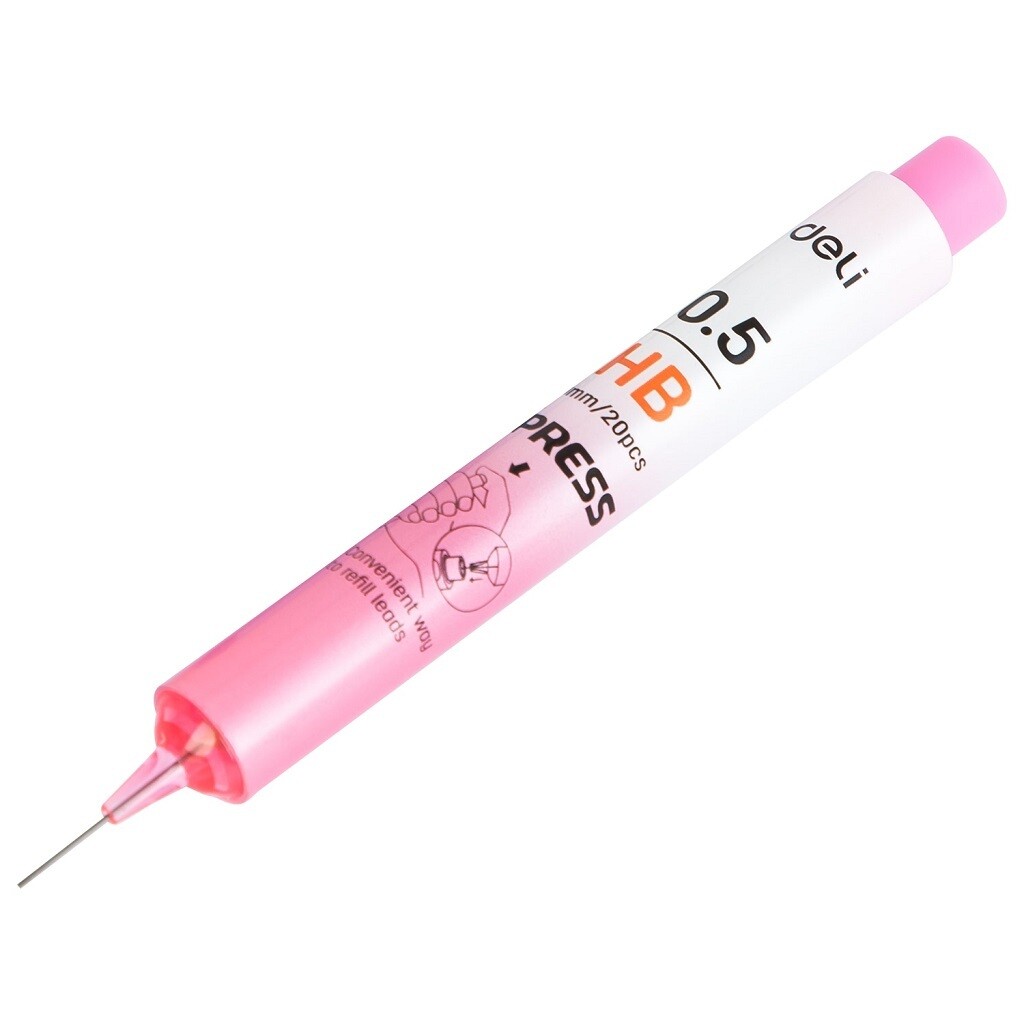 DELI U67400 Mechanical Pencil Lead (HB 0.5mm, 48-Tube Display Box) - Stock Up &amp; Save 30% on Your Creativity! (LEADSO8-BULK)