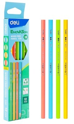 DELI EC28 ENOVATION 2B Pencils (12-Pack) - Elevate Your Writing & Drawing (PCLDEC28)