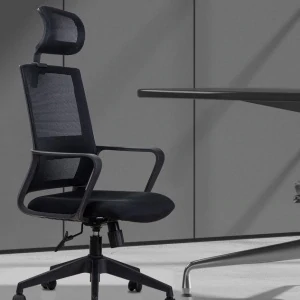 DELI 87092 Executive High Back Mesh Chair with Head Rest (Model 4503)