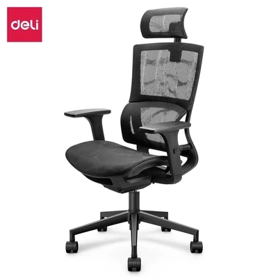 DELI 87050 Executive High Back Ergonomic Mesh Chair with Headrest - Elevate Your Comfort and Productivity