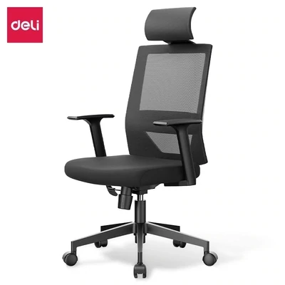 DELI 87094 executive high back mesh chair with head-rest