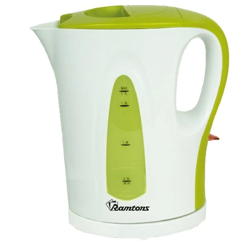 Ramtons Cordless Electric Kettle 1.7 Liters White and Green - RM/349