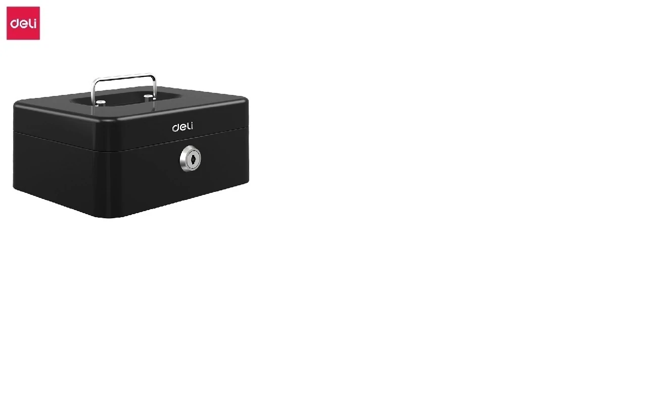 DELI T500 Cash Box - 8&quot; (W200xD160xH90)mm - Space Saving