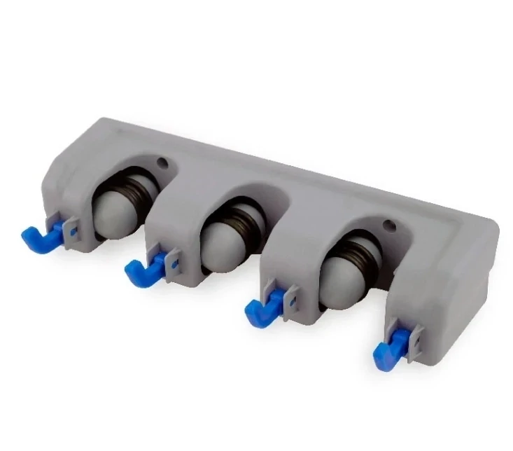 Kleaner Mop &amp; Broom Holder - 3 Slots + 4 Hooks - Multifunctional Mop Hanger GSZ003 for a Neat and Organized Home