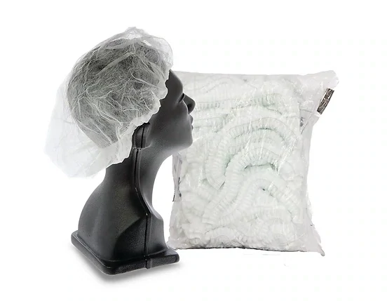 Medical-Grade Hair Nets with Elastic Band - 100pcs Set
