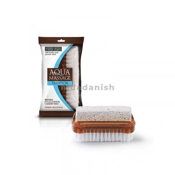 Arix Nail Brush (976) - Dual Function with Soft Bristles and Pumice Stone