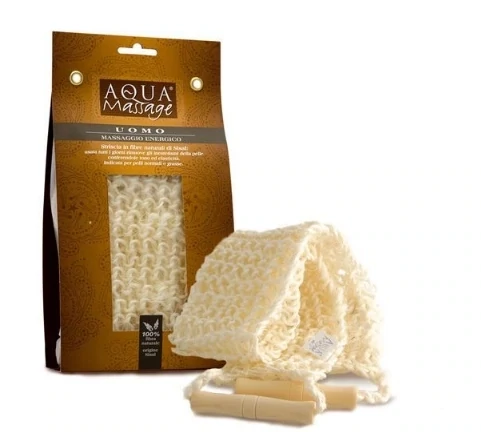 Arix Vigor Sisal Back Scrubber with Wooden Handle (975) - Invigorating Back Exfoliation