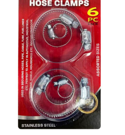 Jinfeng Hose Clips (6-Pack): Clamp Tight, DIY Right