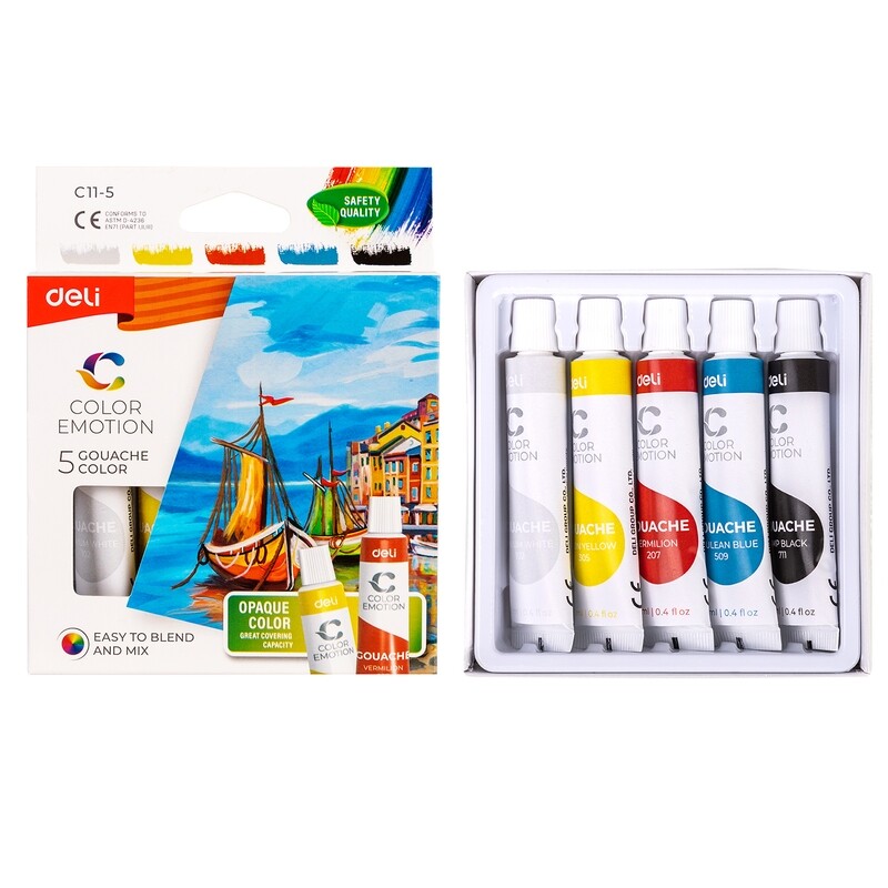 Deli C11-5 Gouache Bulk Buy (24-Pack!) Supercharge Creativity with 30% OFF: