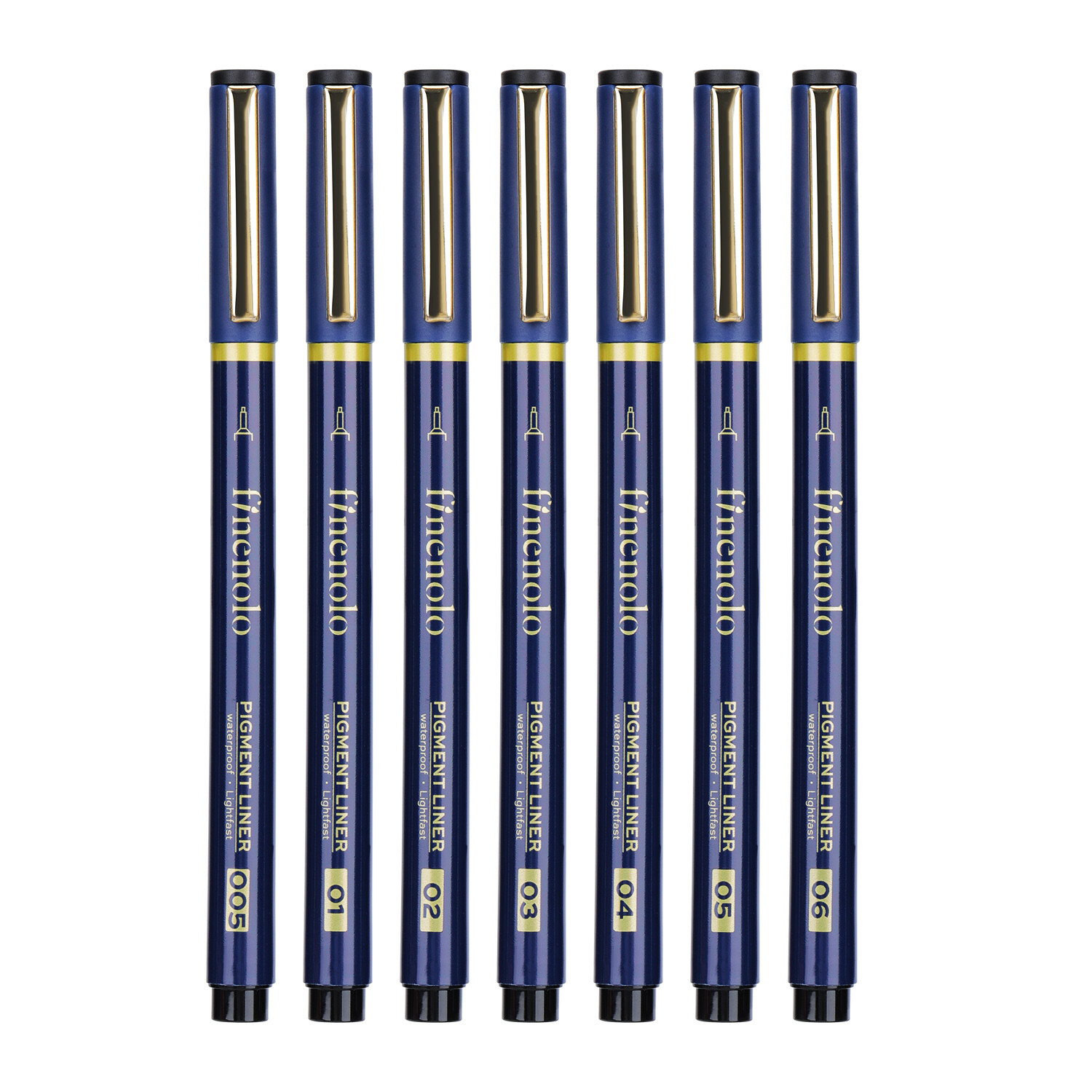 Deli Finenolo Drawing Pens (7-Piece Master Set) EQ909
