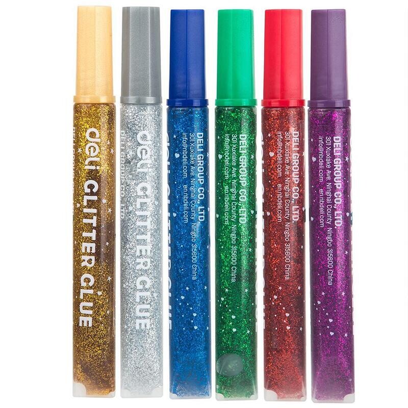 Glitter Glue wholesale Deli A71101 Classic Glitter Glue (12-Pack)