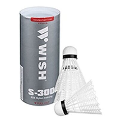 Wish Badminton Shuttlecock Nylon 6pcs set S-300