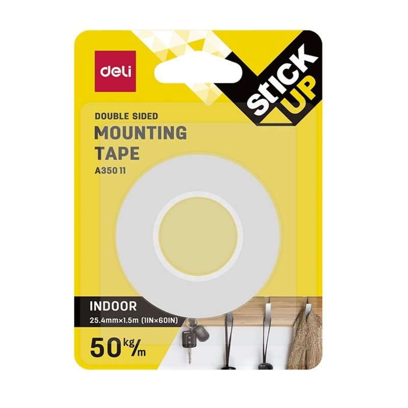 Deli a35011 Mounting Tape (1", 1.5m)
