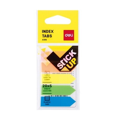 Deli Arrow Index Tabs (24-Pack Wholesale Pack) A10602