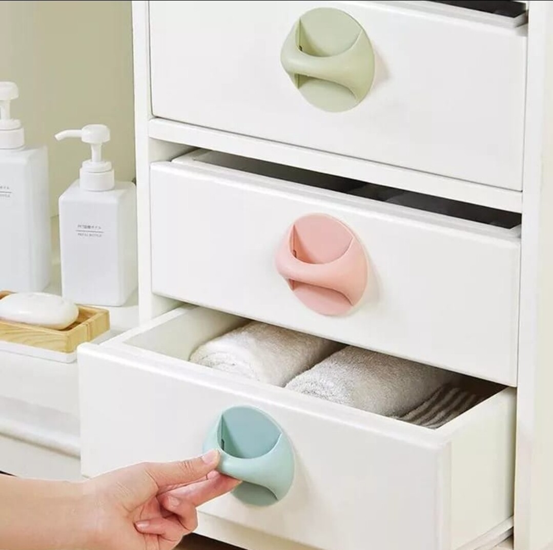 Drawer or door adhesive handle  Different colors are available  2pcs