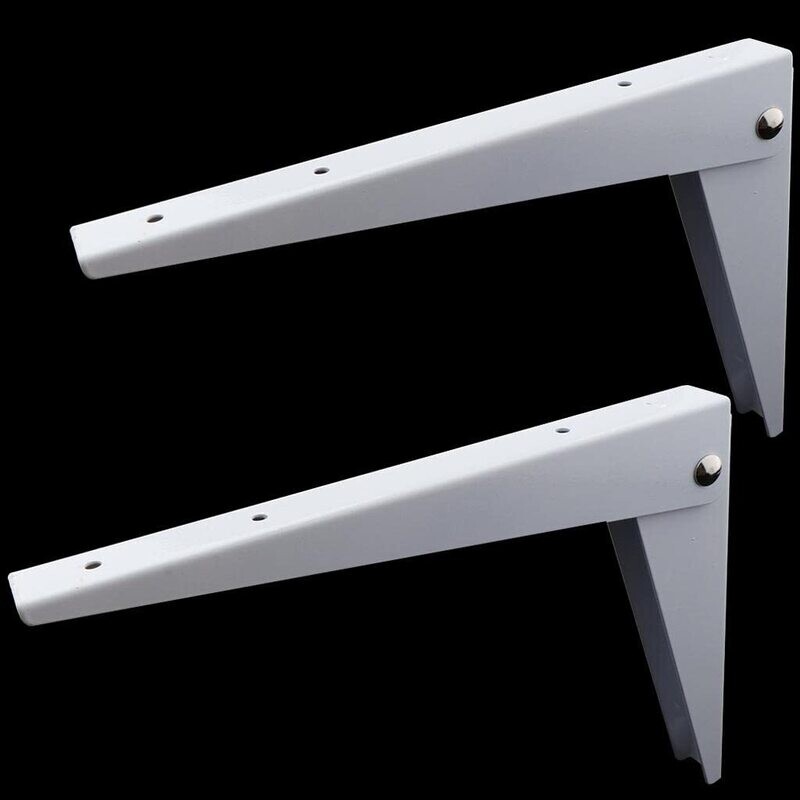Steel Shelf Brackets (2 Pack) | 30cm, Multicolor