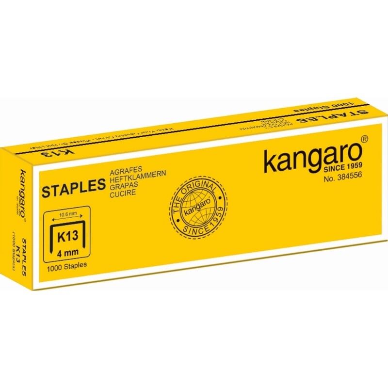 Kangaro Tacker Staples (13/4mm) - 1000's | Reliable Stapling