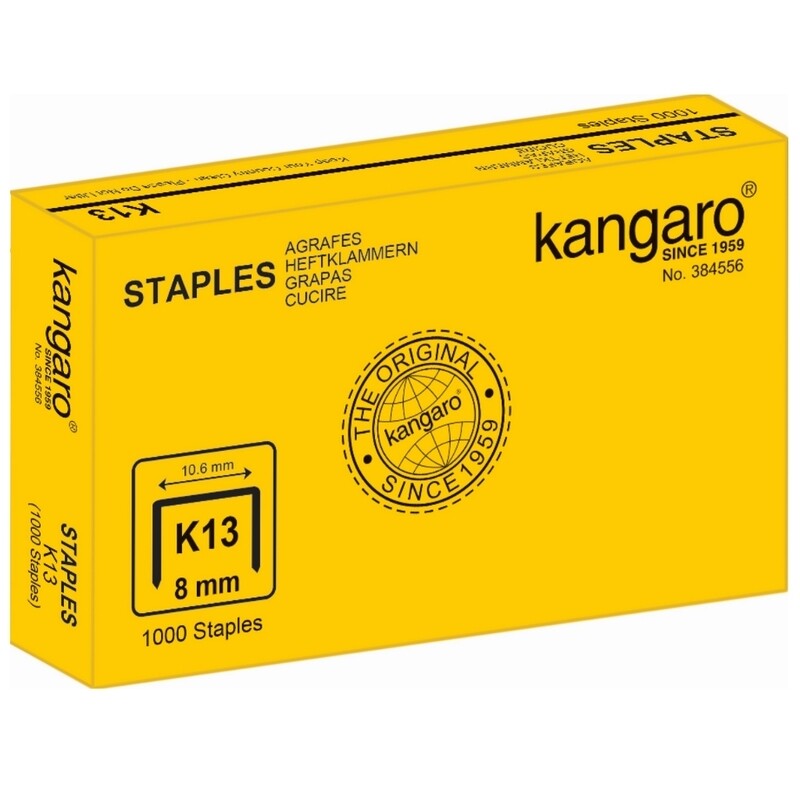 Kangaro Tacker Staples (13/8mm) - 1000's | Reliable Stapling