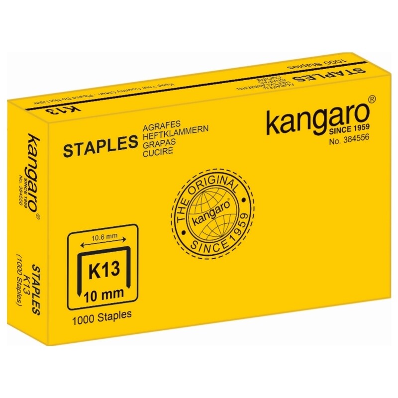 Kangaro Tacker Staples (13/10mm) - 1000's | Reliable Stapling
