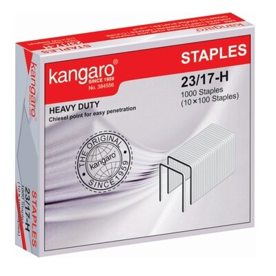 Kangaro Heavy Duty Staples (1000&#39;s) | 23/17 - Conquer Thick Paperwork