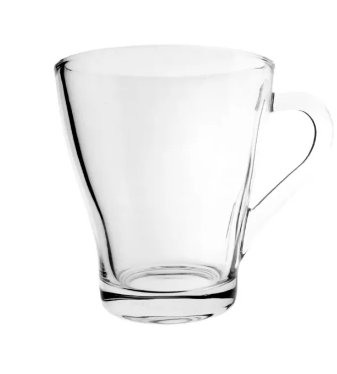YUJING Glass Mug Set 250ML (6 Pcs) | Premium Coffee Mugs Yjzb2408