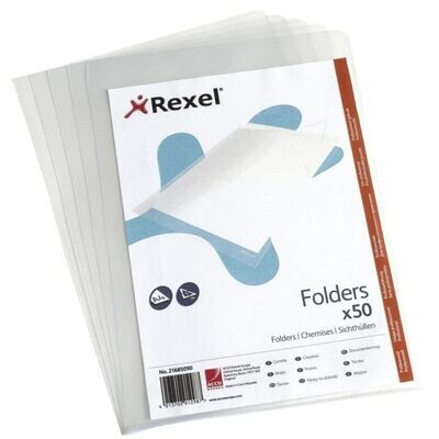 Rexel L-Shape Folder (A4) | Crystal Clear &amp; Durable 150MIC #21685090
