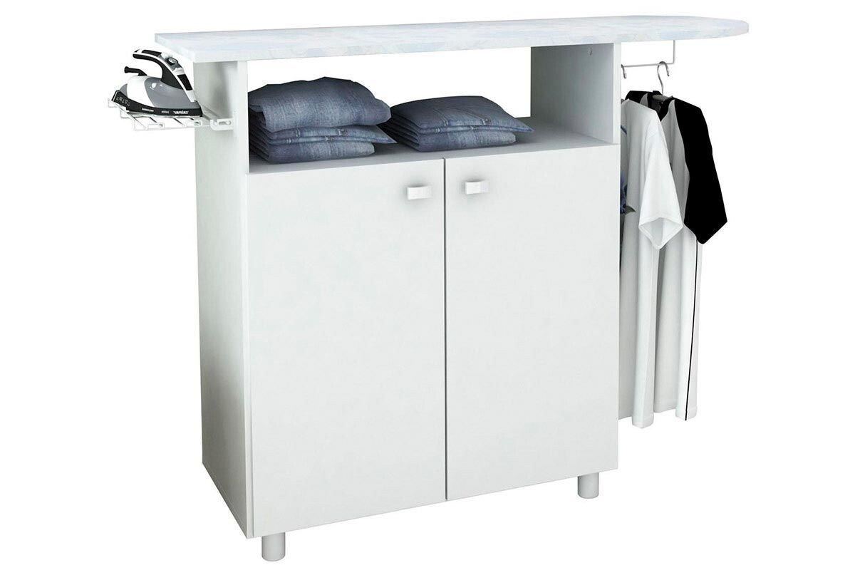 Tecnomobili Ironing Board with 2-Door Cabinet | Ample Storage &amp; Convenience TP3040
