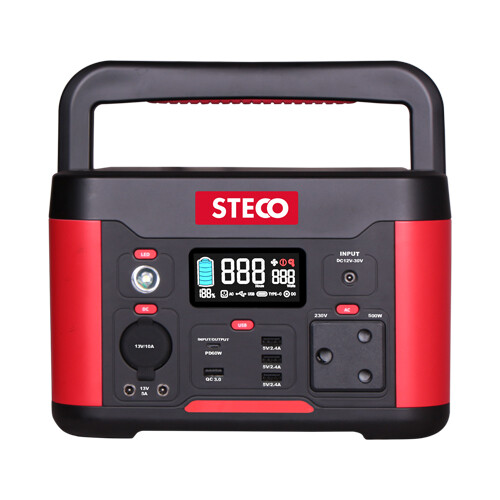 Steco 500W Portable Power Station | 515Wh, 9 Ports |By Ryobi