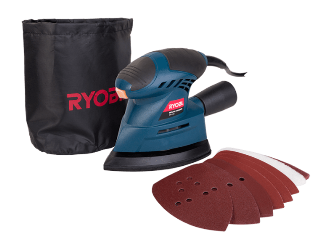 Ryobi MS-130 Mouse Sander: 130W, 11 Accessories