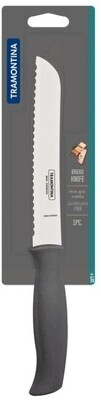 Tramontina Soft Plus Bread Knife: 17.8cm, Serrated Edge |23662/177