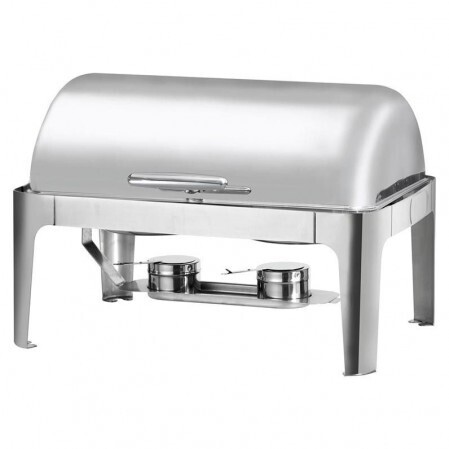 Bon Appetit Stainless Steel Roll Top Oblong Chafer 9L