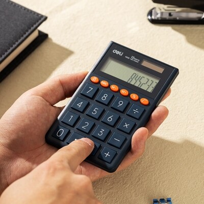 DELI Big View Powerful Pocket Calculator EM130