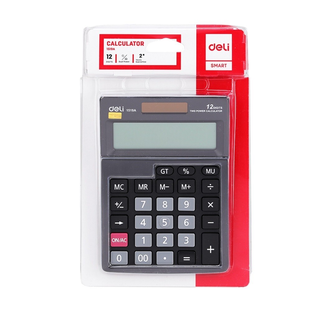 DELI Power Pro Calculator | 12-Digit E1519A