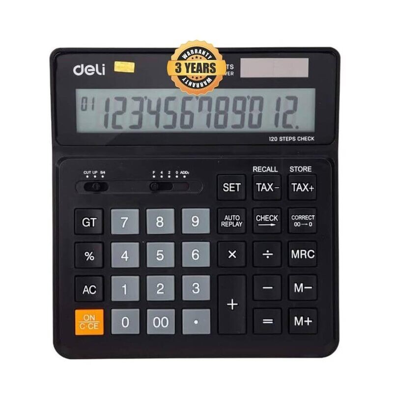 DELI Tax Whiz Calculator | 12-Digit EM01020