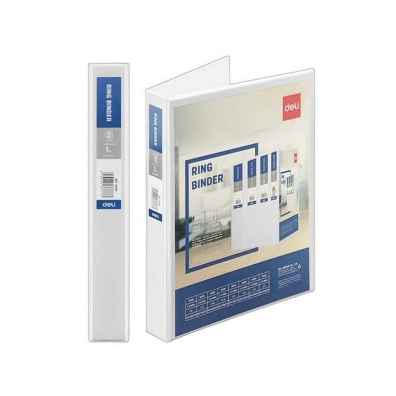 DELI ViewMaster Binder | A4, 200 Sheet Capacity, Transparent (5610N)