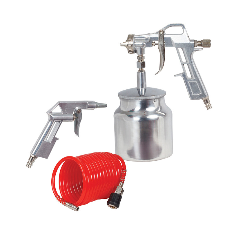 Ryobi 3-Piece Spray Gun Kit | Air Duster, Paint Sprayer, Hose