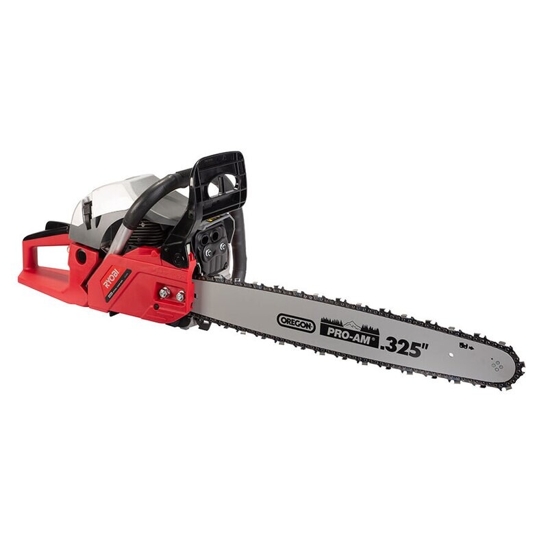 Ryobi CS-6250 Petrol Chain Saw | 62cc Engine, 505mm Bar, Low Kickback