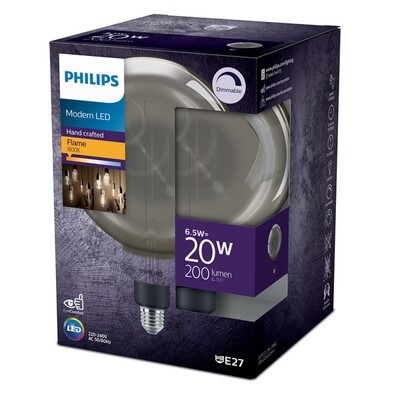 Philips 22172 Dimmable Giant LED Bulb (Smoky Globe, 1800K)