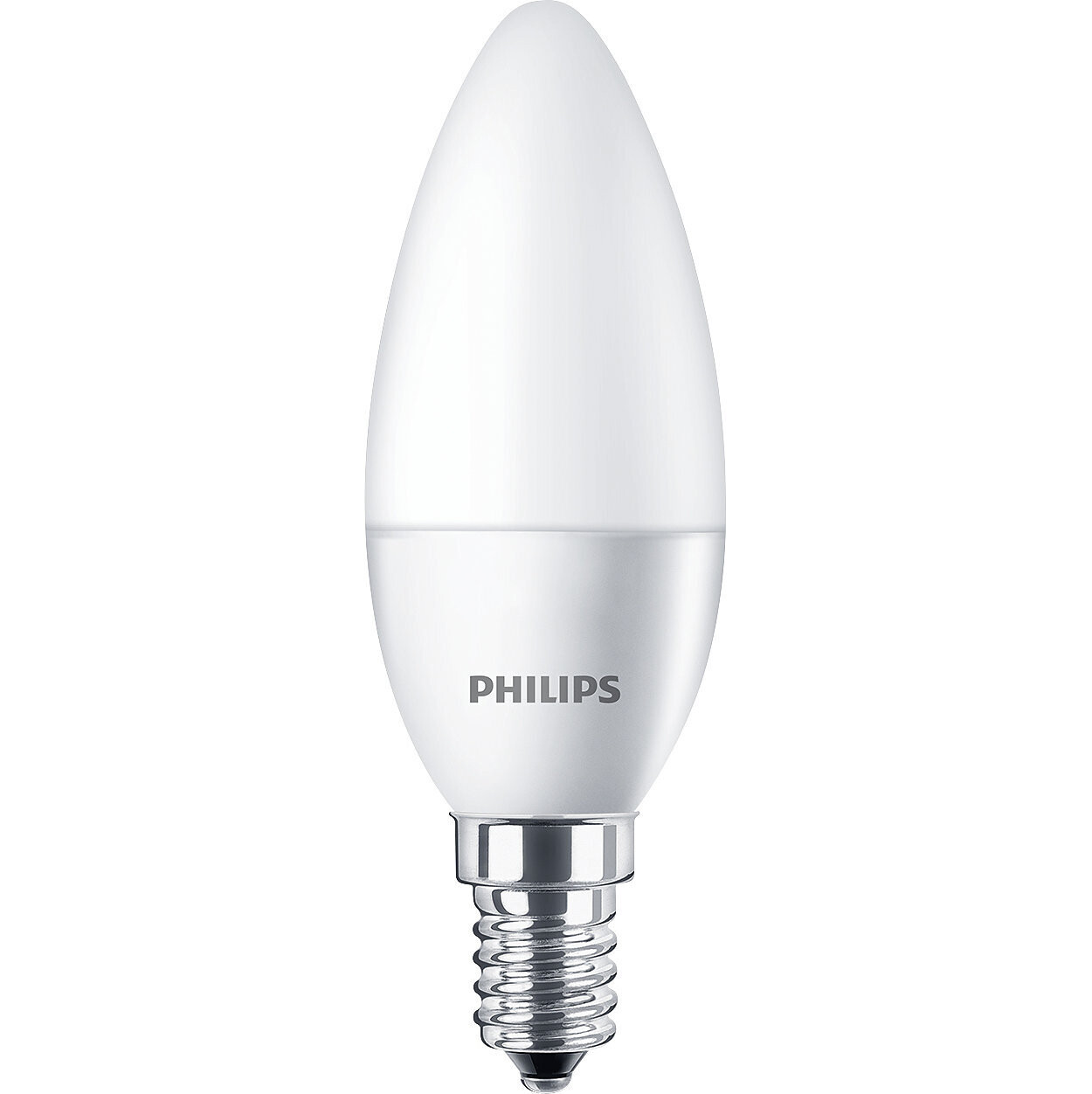 Philips 5.5W B22 Dimmable LED Candle Bulb (Frosted, Warm White)