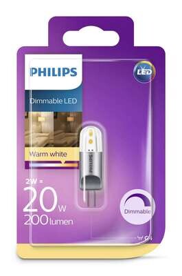 Philips CorePro Dimmable G4 LED Capsule (2W=20W, Warm White)