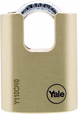 Yale y110 °C/40/119/1 Security Lock with Bow Closed, 40 mm