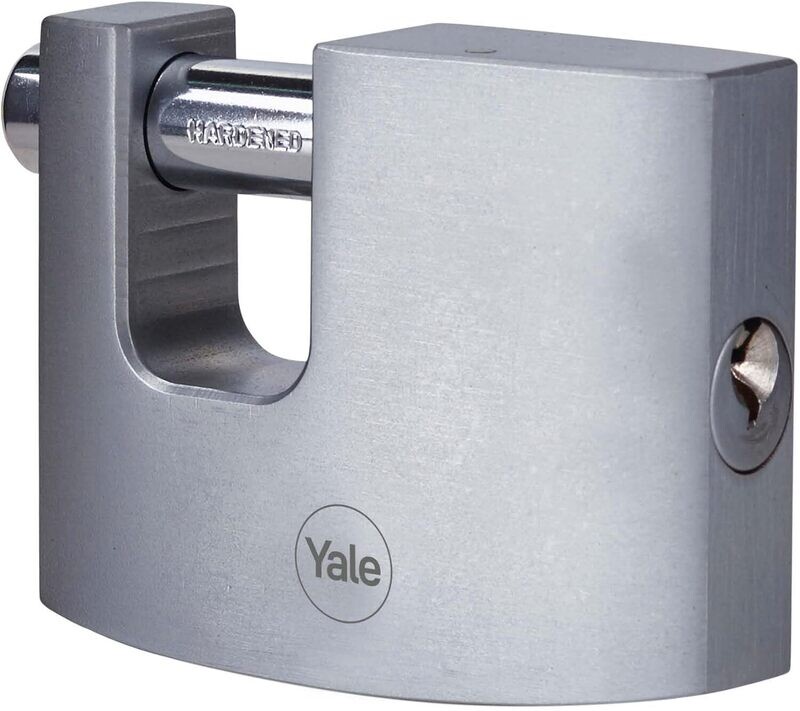 Yale Y124B/70/115/1 70 mm Brass Closure tees-Chrome Finish Keyed Padlock, 70mm