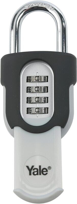 Yale Y879/55/130/1 Combination Padlock, No key , with Protective Cover, 50mm,  Suitable for Gates and garages