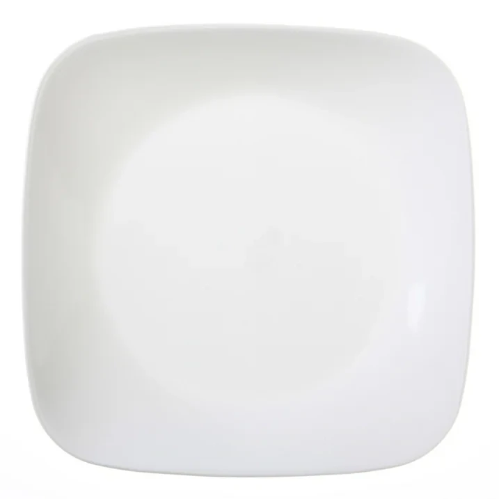 Corelle Square Lunch Plates (Set of 6): Pure White Elegance