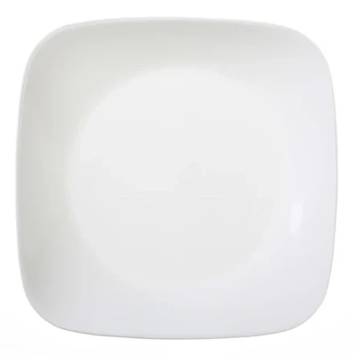 Corelle Square Lunch Plates (Set of 6): Pure White Elegance
