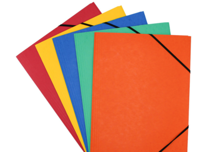 Manila File folder A4 3 Flap Assorted Colours