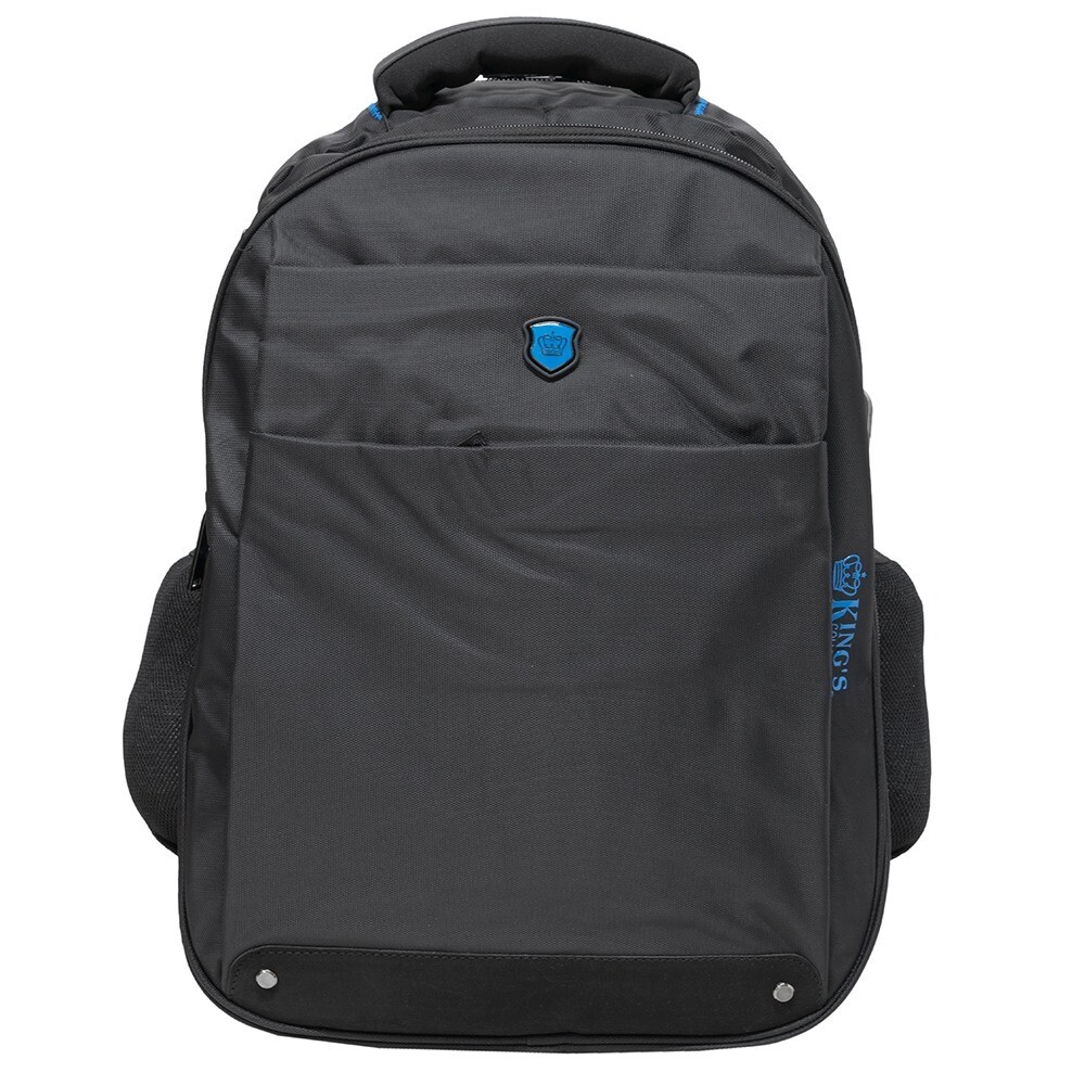 Kings Collection MegaPack 1127: Spacious Backpack with USB Charging (Black)