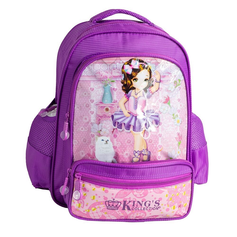Kings Collection Pop Backpack 751SG: Fun &amp; Functional for School (Pink, Purple, Red)