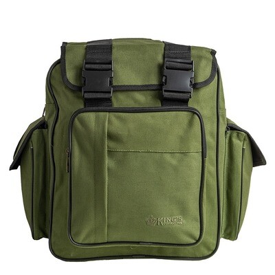 Kings Collection Classic Canvas Backpack 741S: Durable & Functional (Brown, Khaki, Olive)