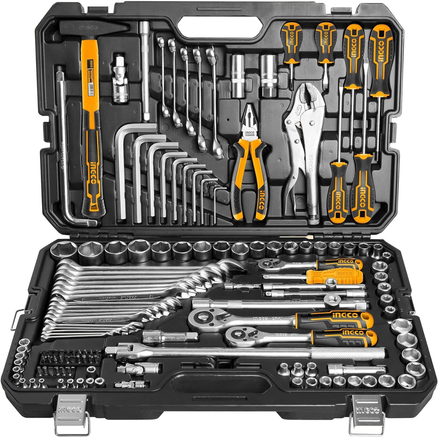 INGCO HKTHP21421 Tool Kit 142pcs | Complete Home &amp; Auto Solution